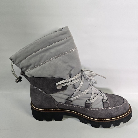 Cliffs White Mountain Gleamy Waterproof Snow Boots Gray Faux Fur Winter 7.5 NIB - Picture 3 of 11